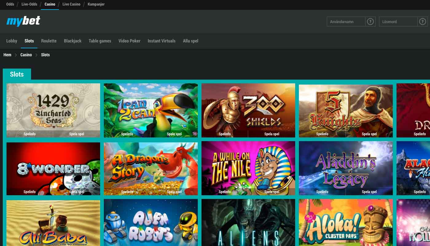 Mybet screenshot