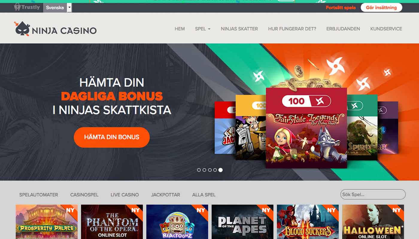 Ninja Casino screenshot