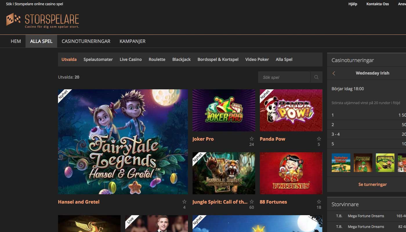 Storspelare screenshot