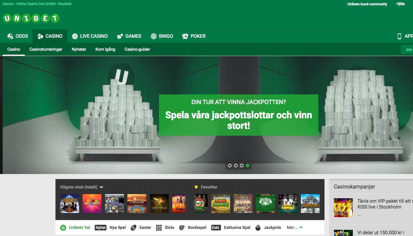 Unibet screenshot