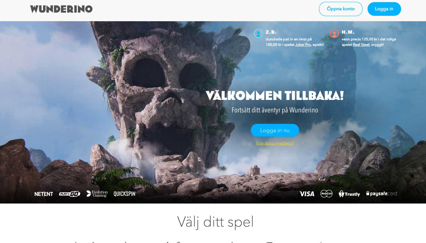 Wunderino screenshot